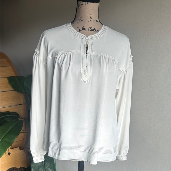 Joie Mirna Porcelain Peasant Boho Blouse Size XS NWT - Picture 5 of 13